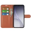 Phonesta Litchi Skin Book Wallet Klapphülle für Oppo Reno15 Pro Max - Braun 3