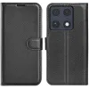 Phonesta Litchi Skin Book Wallet Klapphülle für Motorola Signature - Schwarz 0