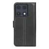 Phonesta Litchi Skin Book Wallet Klapphülle für Motorola Signature - Schwarz 2