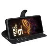Phonesta Litchi Skin Book Wallet Klapphülle für Asus ROG Phone 9/9 Pro - Schwarz 4