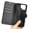 Phonesta Litchi Skin Book Wallet Klapphülle für Asus ROG Phone 9/9 Pro - Schwarz 5
