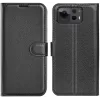 Phonesta Litchi Skin Book Wallet Klapphülle für Asus Zenfone 12 Ultra - Schwarz 0