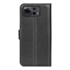 Phonesta Litchi Skin Book Wallet Klapphülle für Asus Zenfone 12 Ultra - Schwarz 2