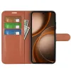 Phonesta Litchi Skin Book Wallet Klapphülle für Oppo Find X9 Ultra - Braun 3
