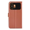 Phonesta Litchi Skin Book Wallet Klapphülle für HONOR 600/600 Pro - Braun 2