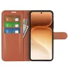 Phonesta Litchi Skin Book Wallet Klapphülle für HONOR 600/600 Pro - Braun 3