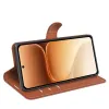 Phonesta Litchi Skin Book Wallet Klapphülle für HONOR 600/600 Pro - Braun 4