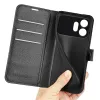Phonesta Litchi Skin Book Wallet Klapphülle für HONOR 600/600 Pro - Schwarz 5