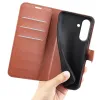 Phonesta Litchi Skin Book Wallet Klapphülle für Samsung Galaxy A37 - Braun 5