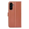 Phonesta Litchi Skin Book Wallet Klapphülle für Samsung Galaxy A57 - Braun 2