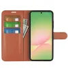 Phonesta Litchi Skin Book Wallet Klapphülle für Samsung Galaxy A57 - Braun 3