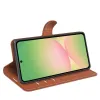 Phonesta Litchi Skin Book Wallet Klapphülle für Samsung Galaxy A57 - Braun 4