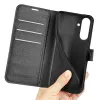 Phonesta Litchi Skin Book Wallet Klapphülle für Samsung Galaxy A57 - Schwarz 5