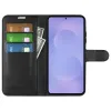 Phonesta Litchi Skin Book Wallet Klapphülle für Samsung Galaxy S26 - Schwarz 3