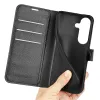 Phonesta Litchi Skin Book Wallet Klapphülle für Samsung Galaxy S26 - Schwarz 5