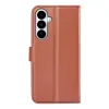 Phonesta Litchi Skin Book Wallet Klapphülle für Samsung Galaxy S26 Plus - Braun 2
