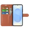 Phonesta Litchi Skin Book Wallet Klapphülle für Samsung Galaxy S26 Plus - Braun 3