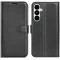 Phonesta Litchi Skin Book Wallet Klapphülle für Samsung Galaxy S26 Plus - Schwarz
