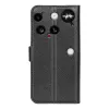 Phonesta Litchi Skin Book Wallet Klapphülle für Nothing Phone (3) - Schwarz 2