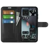 Phonesta Litchi Skin Book Wallet Klapphülle für Nothing Phone (3) - Schwarz 3