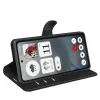 Phonesta Litchi Skin Book Wallet Klapphülle für Nothing Phone (3a) - Schwarz 4