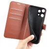 Phonesta Litchi Skin Book Wallet Klapphülle für Nothing Phone (3a) Lite - Braun 5