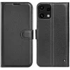 Phonesta Litchi Skin Book Wallet Klapphülle für Nothing Phone (3a) Lite - Schwarz 0