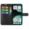 Phonesta Litchi Skin Book Wallet Klapphülle für Nothing Phone (3a) Lite - Schwarz 3