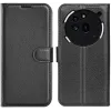 Phonesta Litchi Skin Book Wallet Klapphülle für Nothing Phone (3a) Pro - Schwarz 0