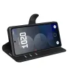 Phonesta Litchi Skin Book Wallet Klapphülle für Nothing Phone (3a) Pro - Schwarz 4