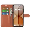 Phonesta Litchi Skin Book Wallet Klapphülle für Nothing Phone (4a) - Braun 3