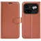 Phonesta Litchi Skin Book Wallet Klapphülle für Nothing Phone (4a) Pro - Braun