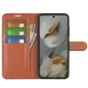 Phonesta Litchi Skin Book Wallet Klapphülle für Google Pixel 10 Pro XL - Braun 3