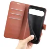 Phonesta Litchi Skin Book Wallet Klapphülle für Google Pixel 10 Pro XL - Braun 5
