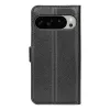 Phonesta Litchi Skin Book Wallet Klapphülle für Google Pixel 10 Pro XL - Schwarz 2