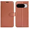 Phonesta Litchi Skin Book Wallet Klapphülle für Google Pixel 10 / 10 Pro - Braun