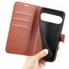 Phonesta Litchi Skin Book Wallet Klapphülle für Google Pixel 10 / 10 Pro - Braun 5