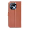 Phonesta Litchi Skin Book Wallet Klapphülle für Realme 16 Pro - Braun 2