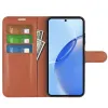 Phonesta Litchi Skin Book Wallet Klapphülle für Realme 16 Pro - Braun 3