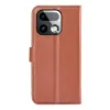 Phonesta Litchi Skin Book Wallet Klapphülle für Realme 16 Pro Plus - Braun 2