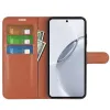 Phonesta Litchi Skin Book Wallet Klapphülle für Realme 16 Pro Plus - Braun 3