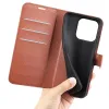 Phonesta Litchi Skin Book Wallet Klapphülle für Realme 16 Pro Plus - Braun 5