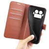 Phonesta Litchi Skin Book Wallet Klapphülle für Realme GT 8 Pro - Braun 5