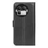 Phonesta Litchi Skin Book Wallet Klapphülle für Realme GT 8 Pro - Schwarz 2