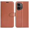 Phonesta Litchi Skin Book Wallet Klapphülle für HONOR 400 - Braun 0