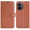 Phonesta Litchi Skin Book Wallet Klapphülle für HONOR 400 - Braun