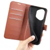 Phonesta Litchi Skin Book Wallet Klapphülle für HONOR 400 - Braun 5