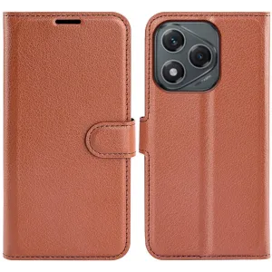 Phonesta Litchi Skin Book Wallet Klapphülle für HONOR 400 Lite - Braun