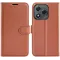 Phonesta Litchi Skin Book Wallet Klapphülle für HONOR 400 Lite - Braun