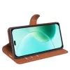 Phonesta Litchi Skin Book Wallet Klapphülle für HONOR 400 Lite - Braun 4